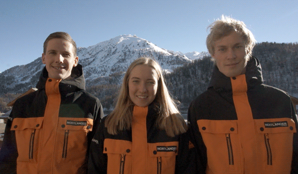 Guide-teamet i Livigno 2014 2015 Morten, Alice och Jacob.